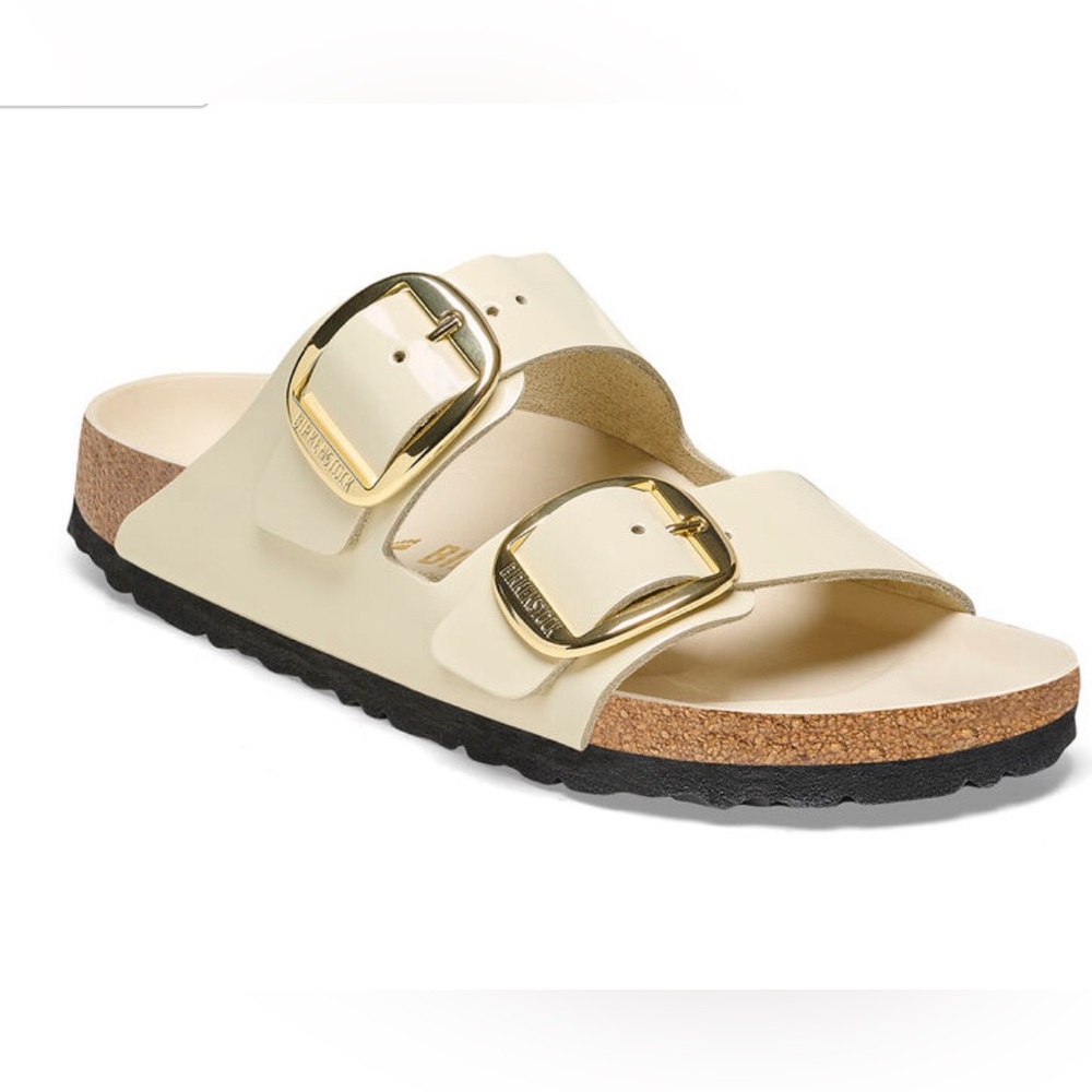 Arizona Big Buckle Natural Leather Patent ✨